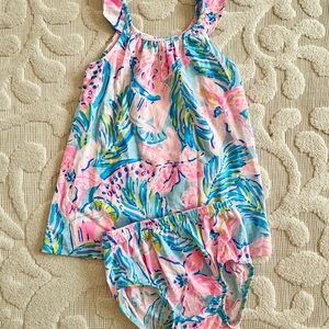 Lilly Pulitzer toddler girl tropical dress 18/24M!